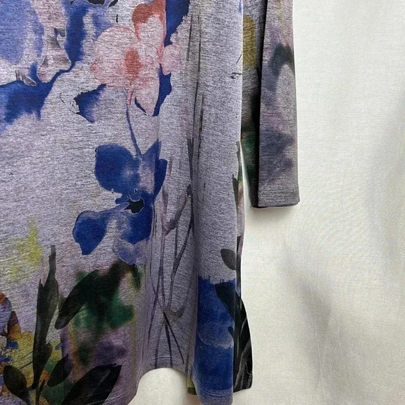 Y2K Floral ,artsy,tunic,Jess&Jane,made USA! Fit & flare,art deco,cottagecore EC - Picture 7 of 11